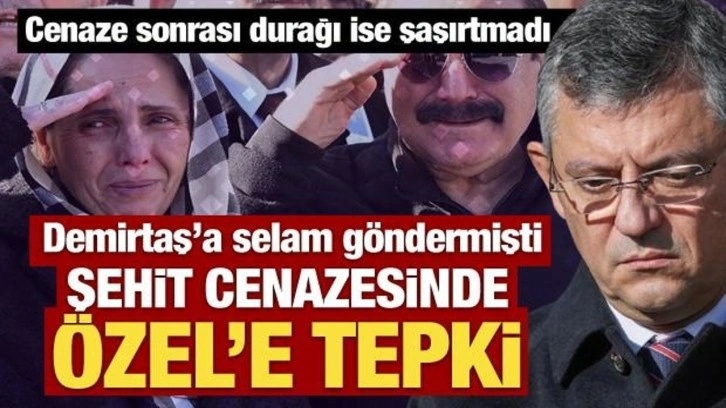 Demirtaş'a selam göndermişti: Özgür Özel'e şehit cenazesinde tepki