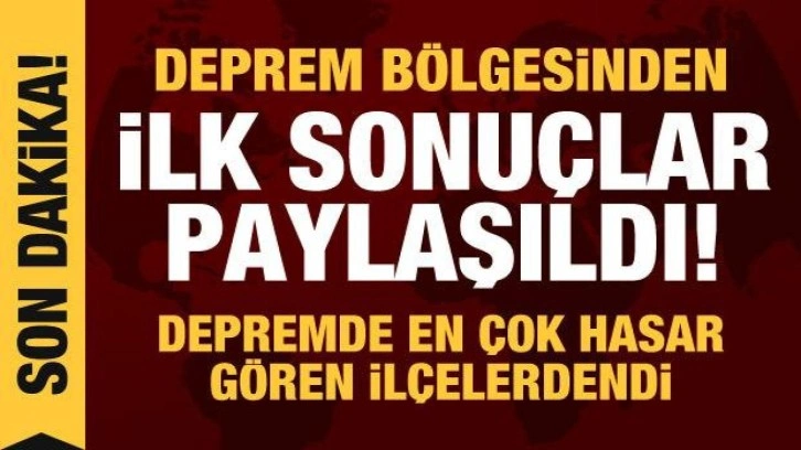 Deprem bölgesinde seçim sonuçları