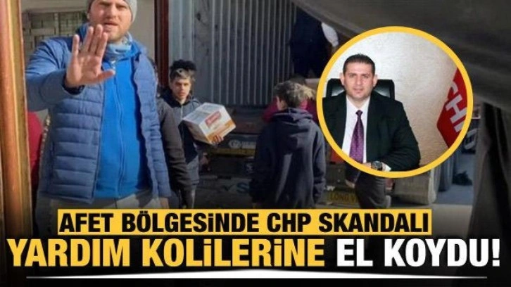 Depremzedelere giden yardım kolileri CHP’li başkanın evinden çıktı