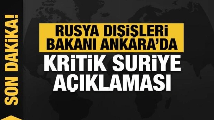 Dışişleri Bakanı Çavuşoğlu'dan kritik Suriye açıklaması