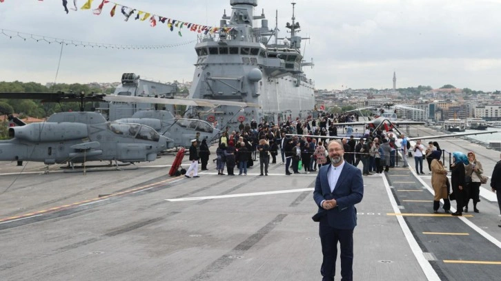 Diyanet İşleri Başkanı Erbaş TCG Anadolu gemisini ziyaret etti