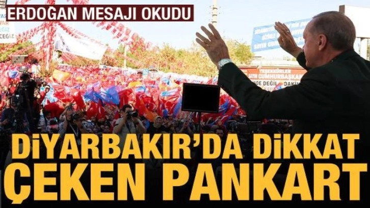 Diyarbakır'da dikkat çeken pankart