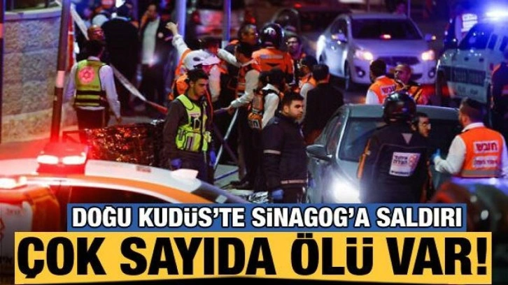 Doğu Kudüs'te Sinagog'a silahlı saldırı: Çok sayıda ölü var