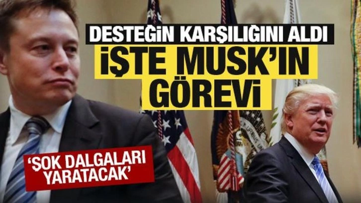 Donald Trump açıkladı! İşte Elon Musk'un ABD'deki görevi...