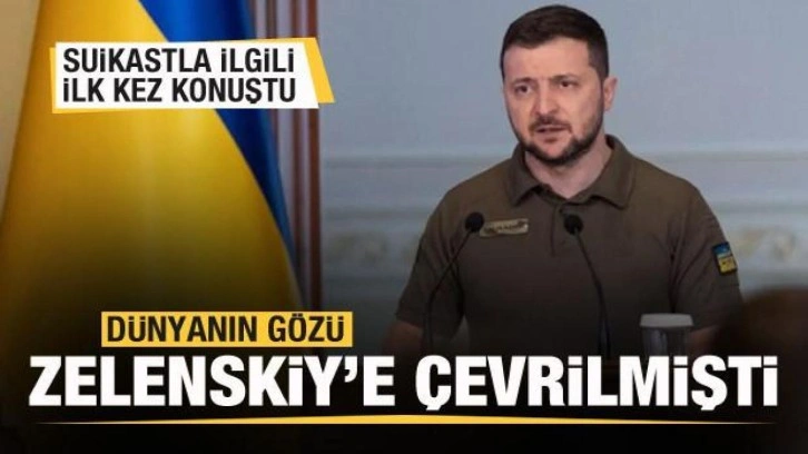 Dünyanın gözü Zelenskiy'e çevrilmişti! Suikast açıklaması