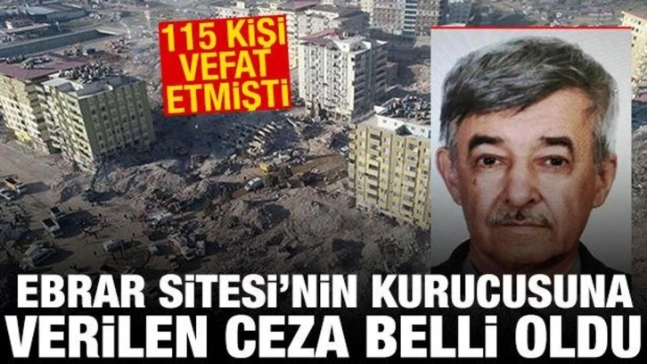 Ebrar Sitesi'nin kurucusuna 18 yıl hapis