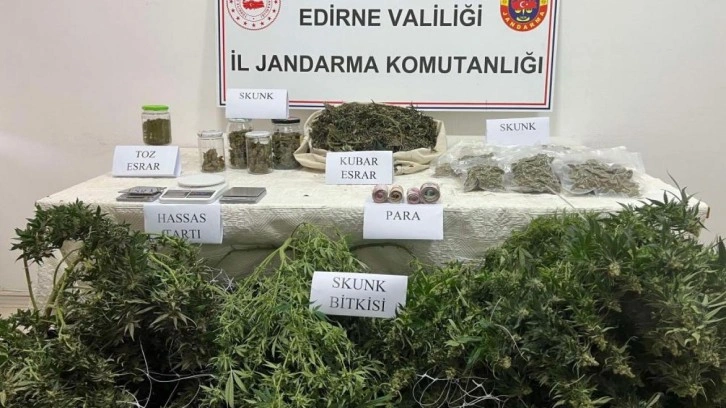 Edirne'de uyuşturucu operasyonu: 3 gözaltı