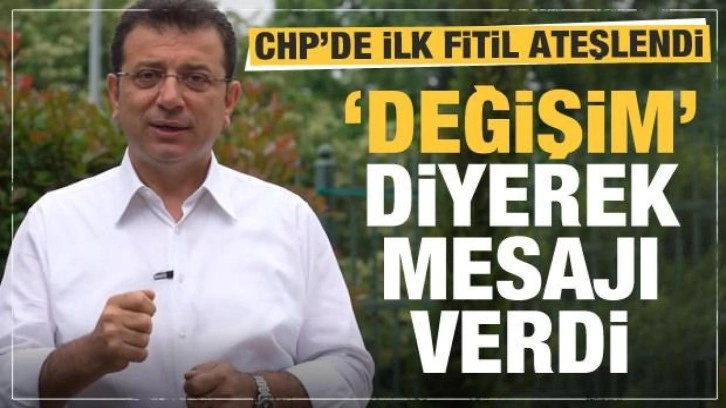 Ekrem İmamoğlu fitili yaktı!  Seçim sonrası CHP için 'Değişim' mesajı