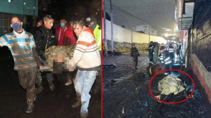 Ekvador'da aşırı yağışlar heyelana neden oldu! Cansız bedenleri sokaktan topladılar