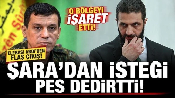 Elebaşı Abdi'den flaş çıkış! Şara'dan isteği pes dedirtti! O bölgeyi işaret etti