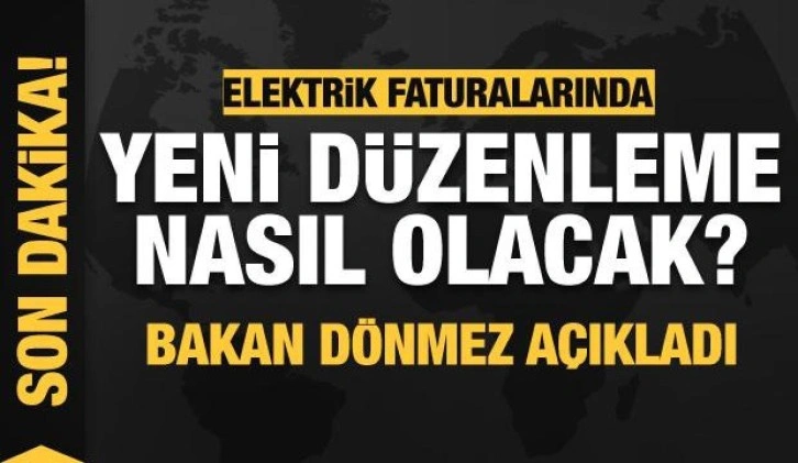 Elektrik faturalarında yeni indirim yolda! Bakan Dönmez canlı yayında detayları açıkladı