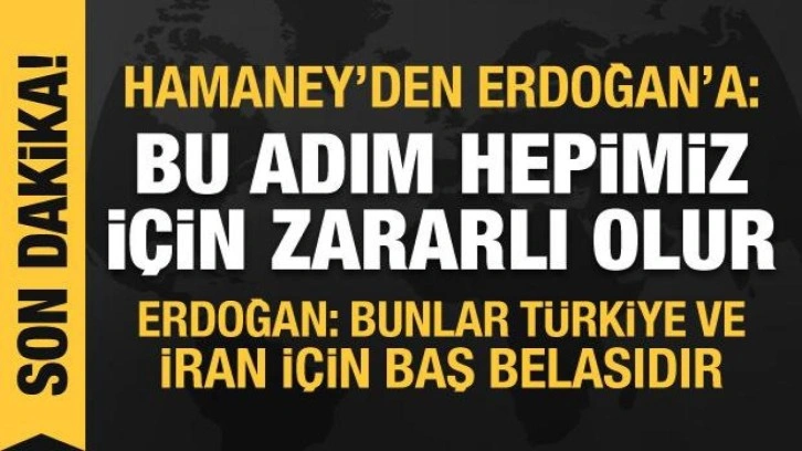 Erdoğan İran'da! Reisi ve Hamaney'le görüştü: 'Bunlar Türkiye ve İran için baş belası