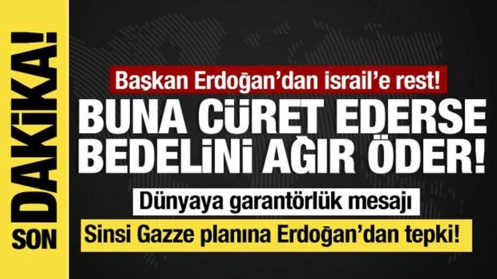 Erdoğan'dan İsrail'in suikast planlarına cevap: Bir daha belini doğrultamaz!