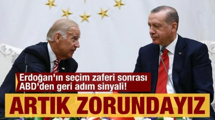 Erdoğan'ın seçim zaferi sonrası ABD'den geri adım sinyali! 