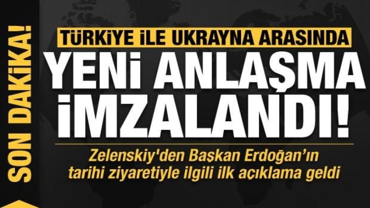 Erdoğan'ın tarihi ziyareti sonrası Ukrayna Devlet Başkanı Zelenskiy'den ilk açıklama!