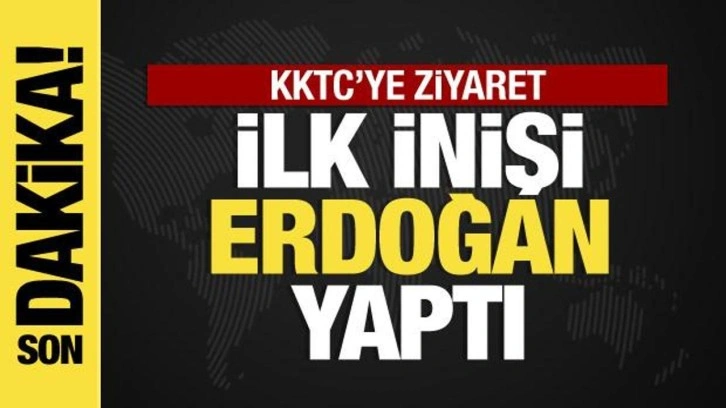 Erdoğan'ın uçağı yeni havalimanında