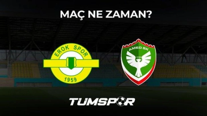 Erokspor Amedspor maçı ne zaman, saat kaçta ve hangi kanalda?