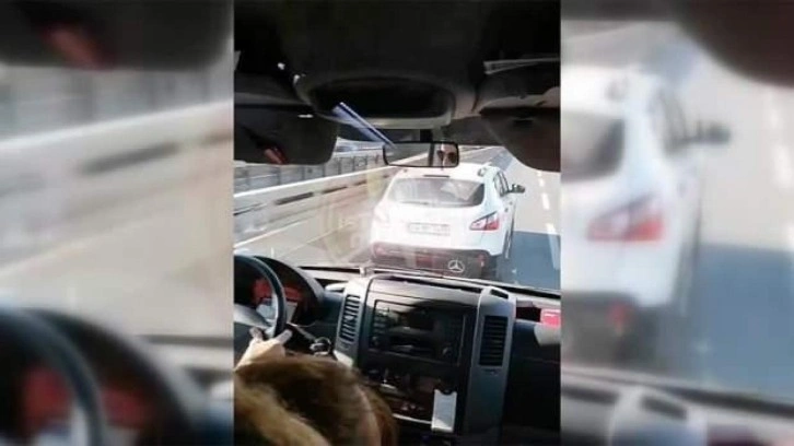 Esenler'de ambulansa yol vermeyen sürücüye para cezası kesildi