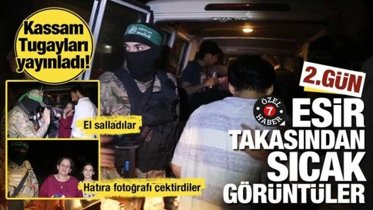 Esir takasında 2'inci grubun tahliyesi de tamam! Kassam Tugayları o görüntüleri yayınladı