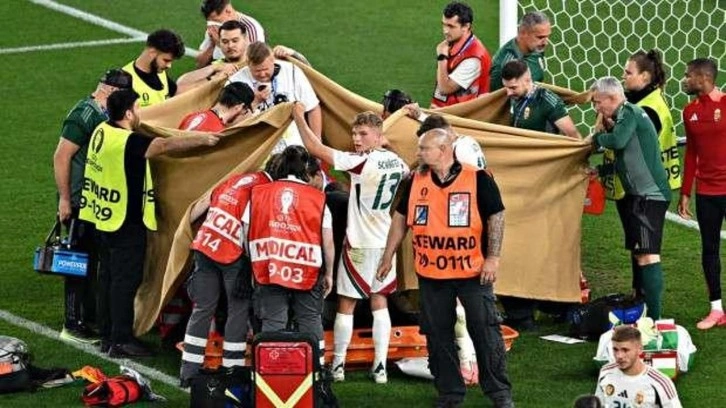 EURO 2024'te korku dolu anlar! Etrafını battaniyeyle kapattılar