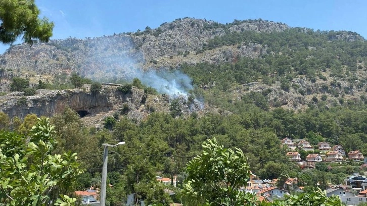 Fethiye'de orman yangını: 5 dönüm alan zarar gördü