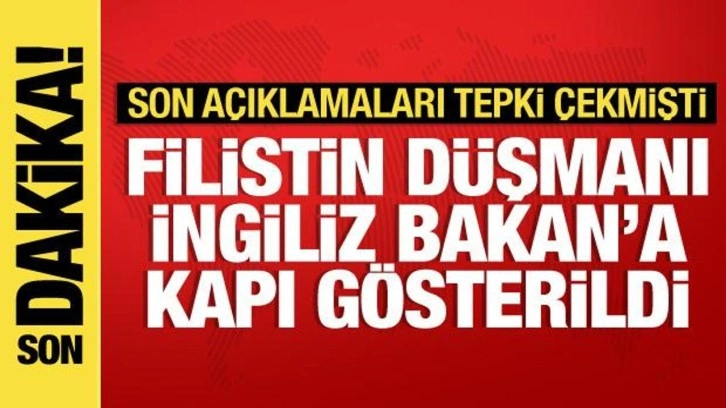 Filistin'e destek yürüyüşüne karşı çıkan İngiliz Bakan görevden alındı