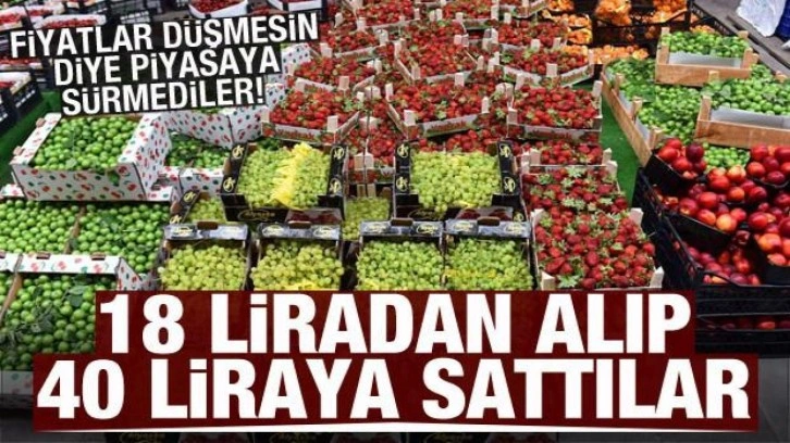 Fiyatlar düşmesin diye piyasaya sürmediler! 18 liradan alıp 40 liraya sattılar