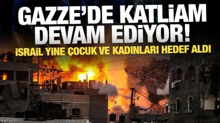 Gazze'de katliam devam ediyor: Soykırımcı İsrail Gazze’de bir evi vurdu, şehitler var!