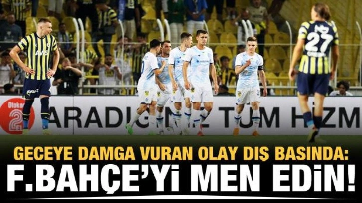 Geceye damga vuran olay dış basında!