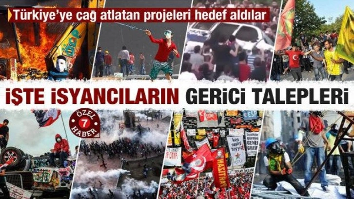 Gezi Kalkışması'nın gerçek yüzü! İşte isyancıların 'gerici' talepleri!