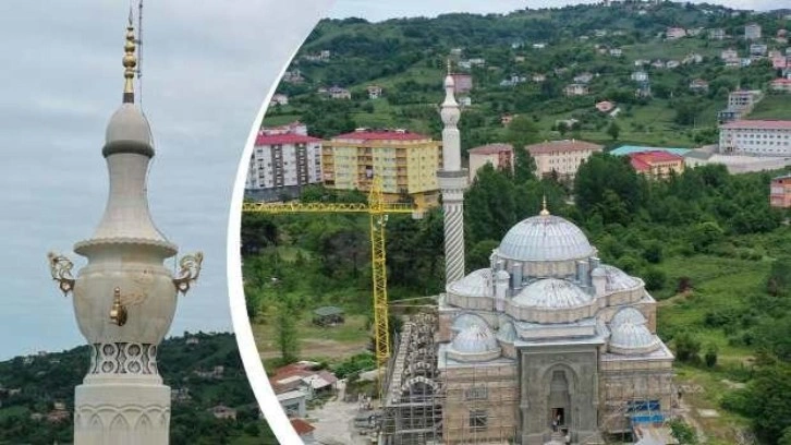 Giresun&rsquo;da "semaver" şeklinde inşa edilen minare tartışmalara yol açtı