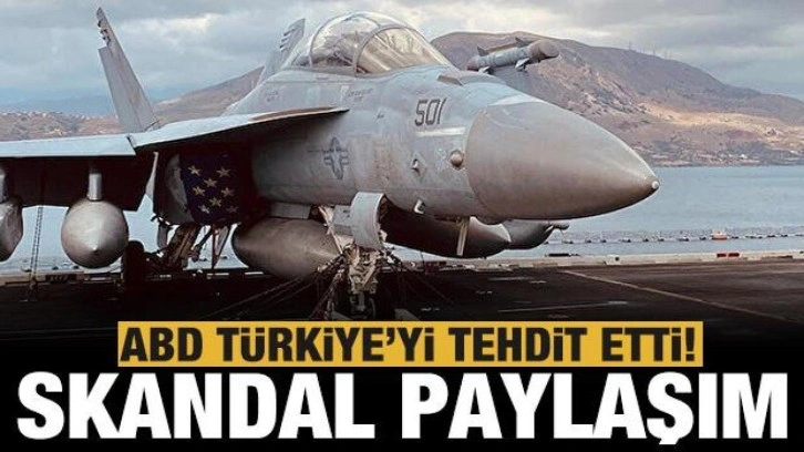 Girit'e uçak gemisini yanaştıran ABD'den skandal paylaşım!