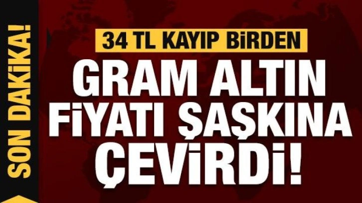 Gram altın fena çakıldı! Altın yatırımcısı şaşkın...