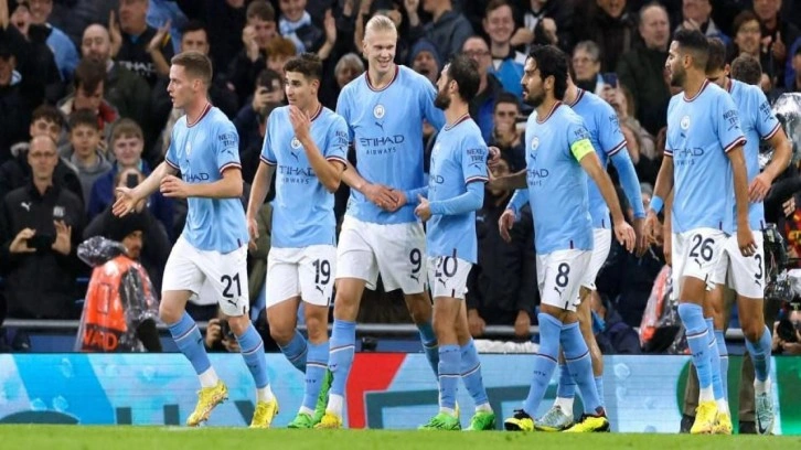 Haaland şov yaptı! Manchester City gol olup yağdı