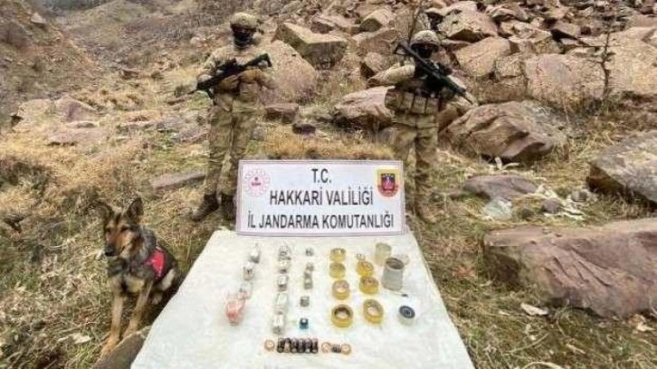 Hakkari'de 16 adet patlayıcı ele geçirildi