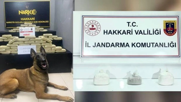 Hakkari'de 38 kilo uyuşturucu ele geçirildi