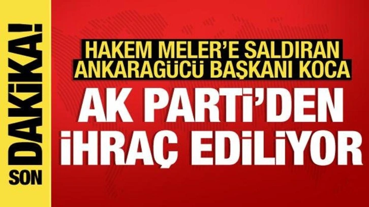 Halil Umut Meler'e saldıran Faruk Koca, AK Parti'den ihraç ediliyor