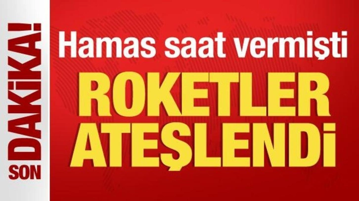 Hamas uyarmıştı! Roketler ateşlendi