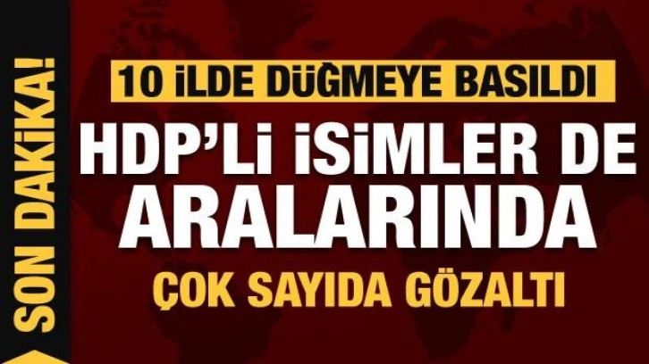 HDP&rsquo;nin İstanbul, Bingöl ve Edirne başkanlarına gözaltı kararı