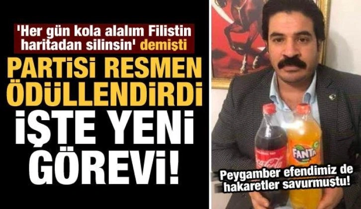 'Her gün kola alalım Filistin haritadan silinsin' diyen Ferdi Kale'nin yeni görevi!