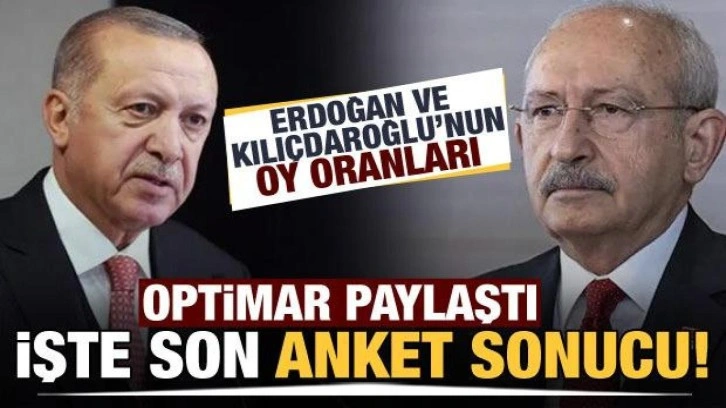 Hilmi Daşdemir paylaştı! İşte Optimar'ın son anket sonucu