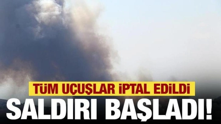 Hizbullah misillemeyi başlattı! İsrail'de uçuşlar iptal...Karşı saldırı