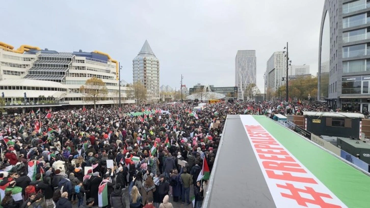 Hollanda'da Filistin'e büyük destek