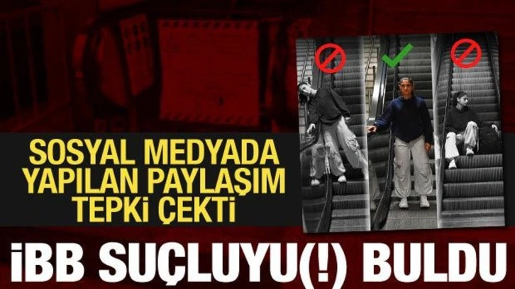 İBB, bozulan yürüyen merdiven için vatandaş suçladı