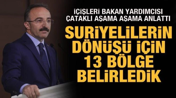 İçişleri Bakan Yardımcısı Çataklı açıkladı: 1 milyon Suriyeli nasıl gönderilecek?