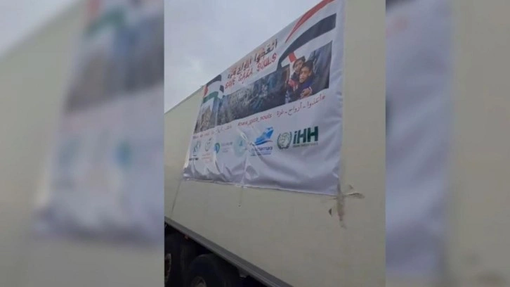 İHH, Mısır Kızılayı ve uluslararası STK'lardan Gazze'ye 11 TIR yardım