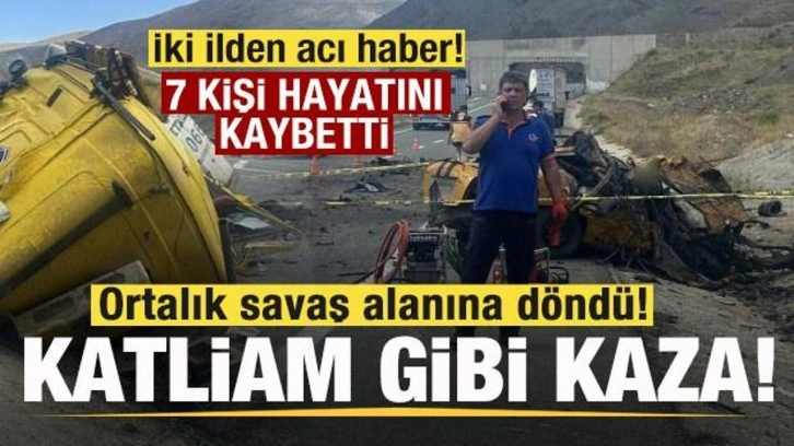 İki ilde peş peşe katliam gibi kazalar: 7 kişi hayatını kaybetti