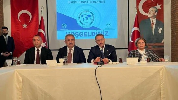 İletişim Başkanı Fahrettin Altun, Türkiye Basın Federasyonu'nun iftarına katıldı