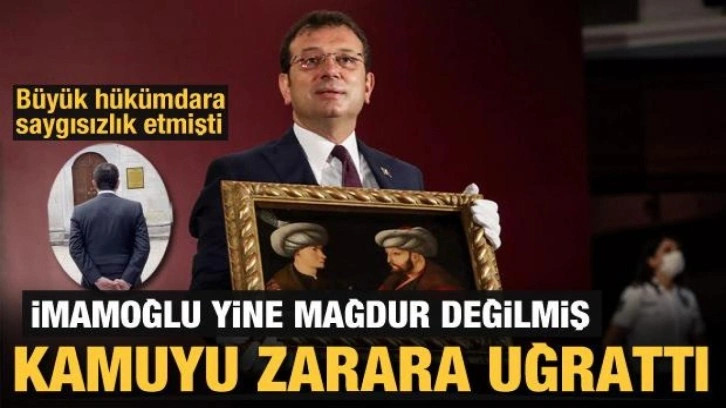 İmamoğlu, Fatih Sultan Mehmet tablosu alımında usülsüzlük yaparak kamuyu zarara soktu