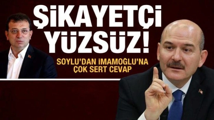 İmamoğlu 'İBB'deki terörist'te suçu devlete attı, Soylu çok sert cevap verdi